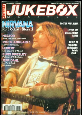Kurt Cobain NIRVANA cover Jukebox FRENCH magazine from
