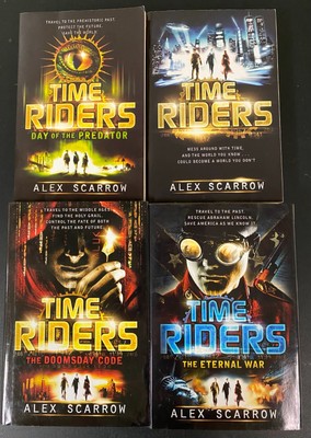 TimeRiders Series by Alex Scarrow Books 1-4 (paperback and hardcover)