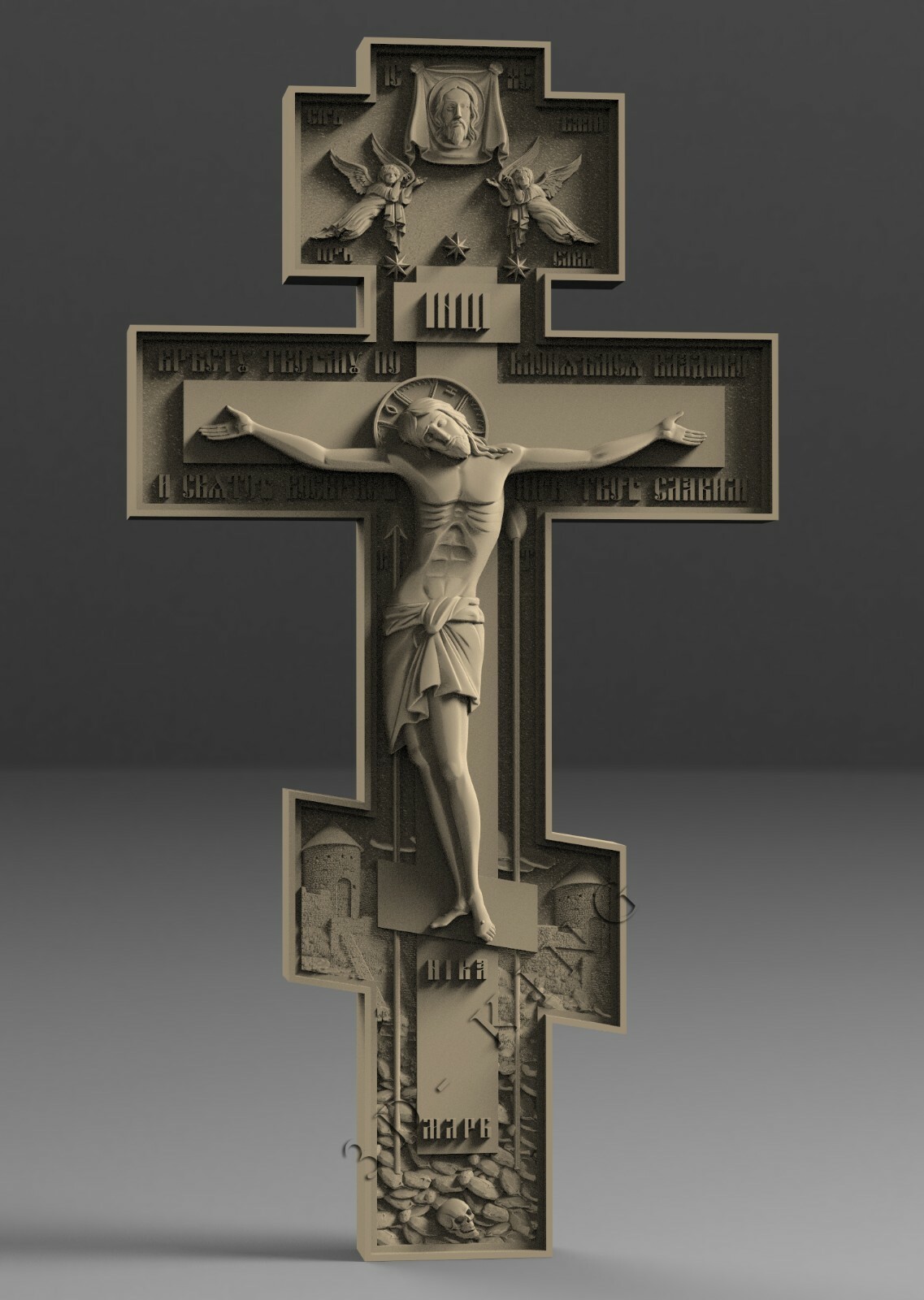 9 Pcs 3D STL Models CROSS & JESUS for CNC Router Aspire 3D Printer Engraver 