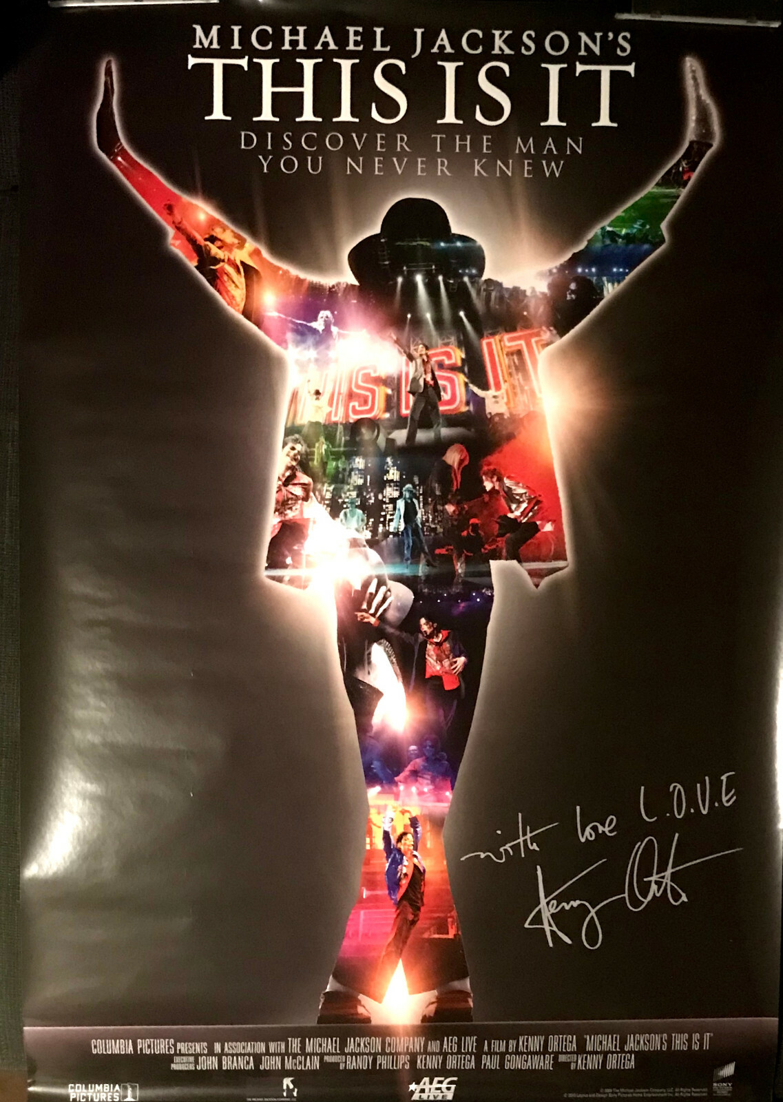 MICHAEL JACKSON THIS IS IT POSTER SEALED DVD BLURAY PROMO