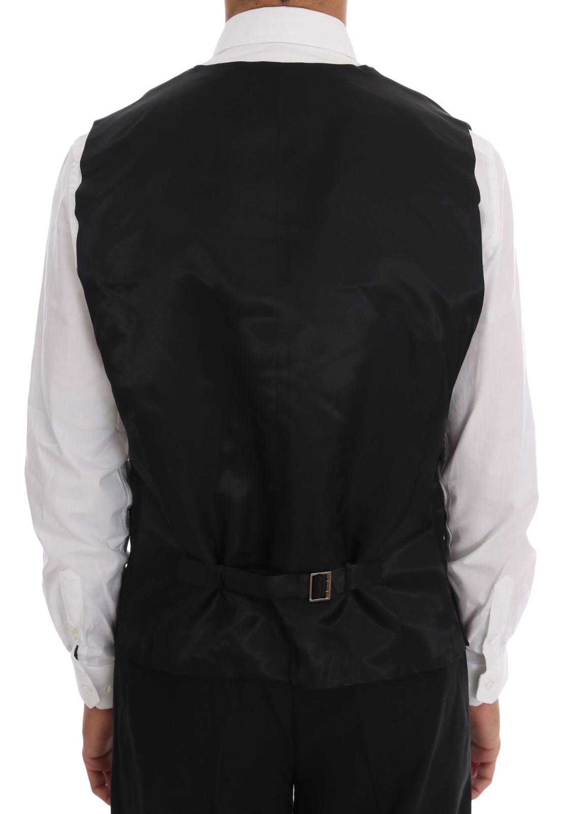 Pre-owned Dolce & Gabbana Suit Black Wool Double Breasted Slim Fit Eu54/us44 /xl Rrp $3000