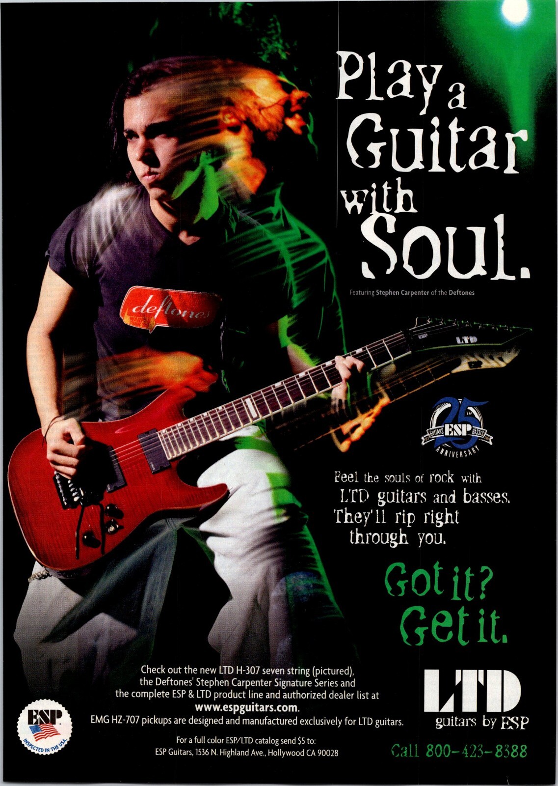 esp ltd ホライゾン　デフトーンズ　ステファンカーペンター　モデル　mod esp ltd ホライゾン デフトーンズ ステファンカーペンター モデル mod