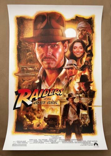 Nick Runge RAIDERS OF THE LOST ARK Movie Poster Screen Print Indiana Jones Ford