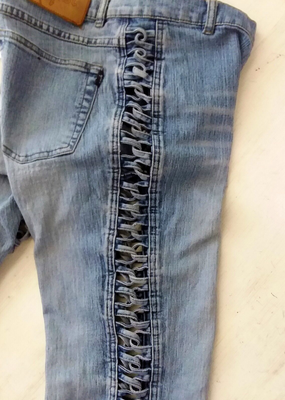 Side criss cheap cross jeans