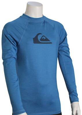 Рашгард Quiksilver Boys All Time LS — Vallarta Blue Heather — новый