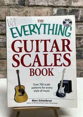 The Everything Guitar Scales Book with CD And Over 700 Scale Patterns VG Cond.