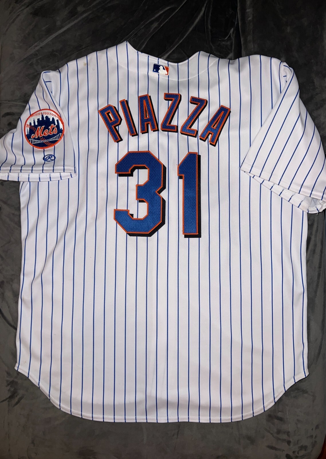 MLB ニューヨークメッツ PIAZZA ユニフォーム 44(L) MIKE PIAZZA Rawlings AUTHENTIC NEW YORK METS NY White Jersey