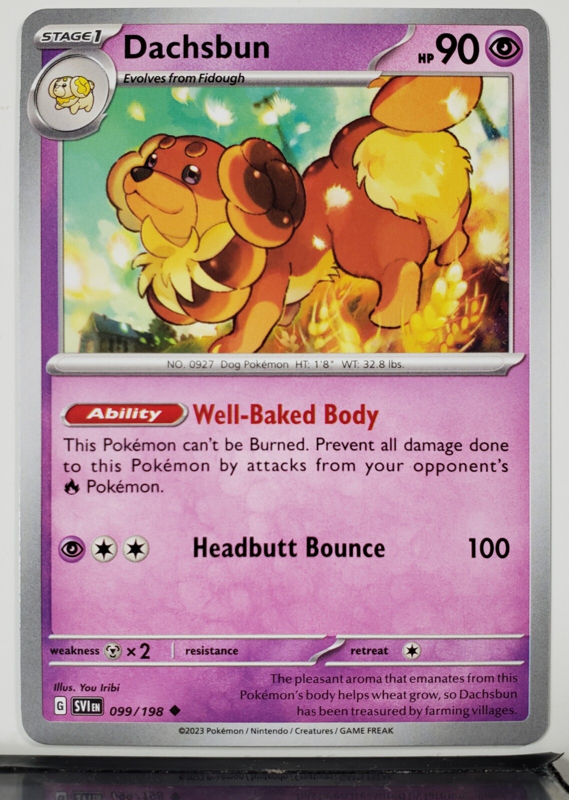 Dachsbun 099/198 - NM / M - Scarlet Violet Pokemon Card - $2 Dachsbun 099/198 - NM / M - Scarlet Violet Pokemon Card - $2