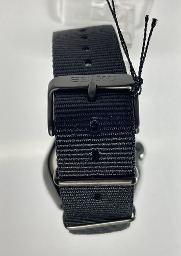 SEIKO SEIKO 5 SPORTS SRPJ37 ALL BLACK CAMOUFLAGE DIAL NYLON STRAP JAPAN