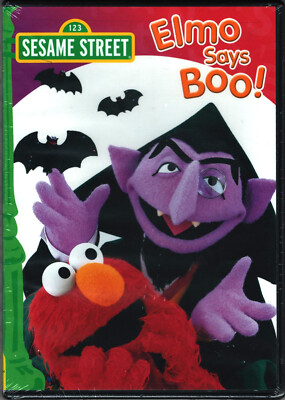 SESAME STREET Elmo Says BOO! DVD of HALLOWEEN Song MUSIC Video JOKE Kid CHILDREN