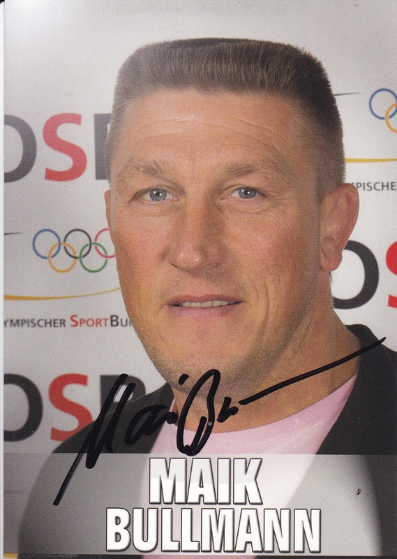 Maik Bullmann - Deutschland, Gold Olympia 1992 Ringen, Original-Autogramm!