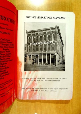 CODDING BROS. STOVES CATALOGUE No.27 Pueblo Colorado c.1910 REFRIGERATORS