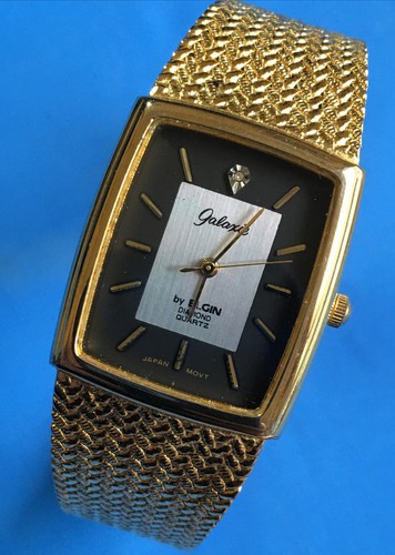 galaxie by Elgin Diamond Quartz Watch Stainless Steel Gold galaxie by Elgin Diamond Quartz Watch Stainless Steel Gold