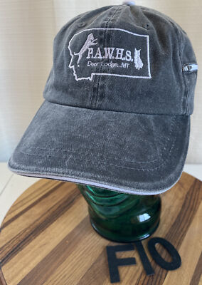 NWOT P.A.W.H.S. ANACONDA MONTANA ANIMAL WELFARE HAT BLACK ADJUSTABLE F10