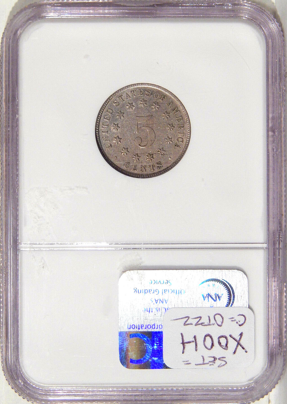 1883/2 5c PCGS & NGC 5 COIN OVERDATE VARIETY SET ~ FS-301, 302, 303, 304, 305