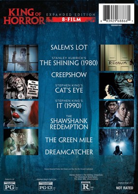 King of Horror 8 Film Collection DVD  NEW