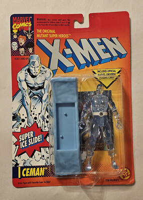 X-Men Clear Iceman Action Figure with Super Sled 1993 ToyBiz Unopened