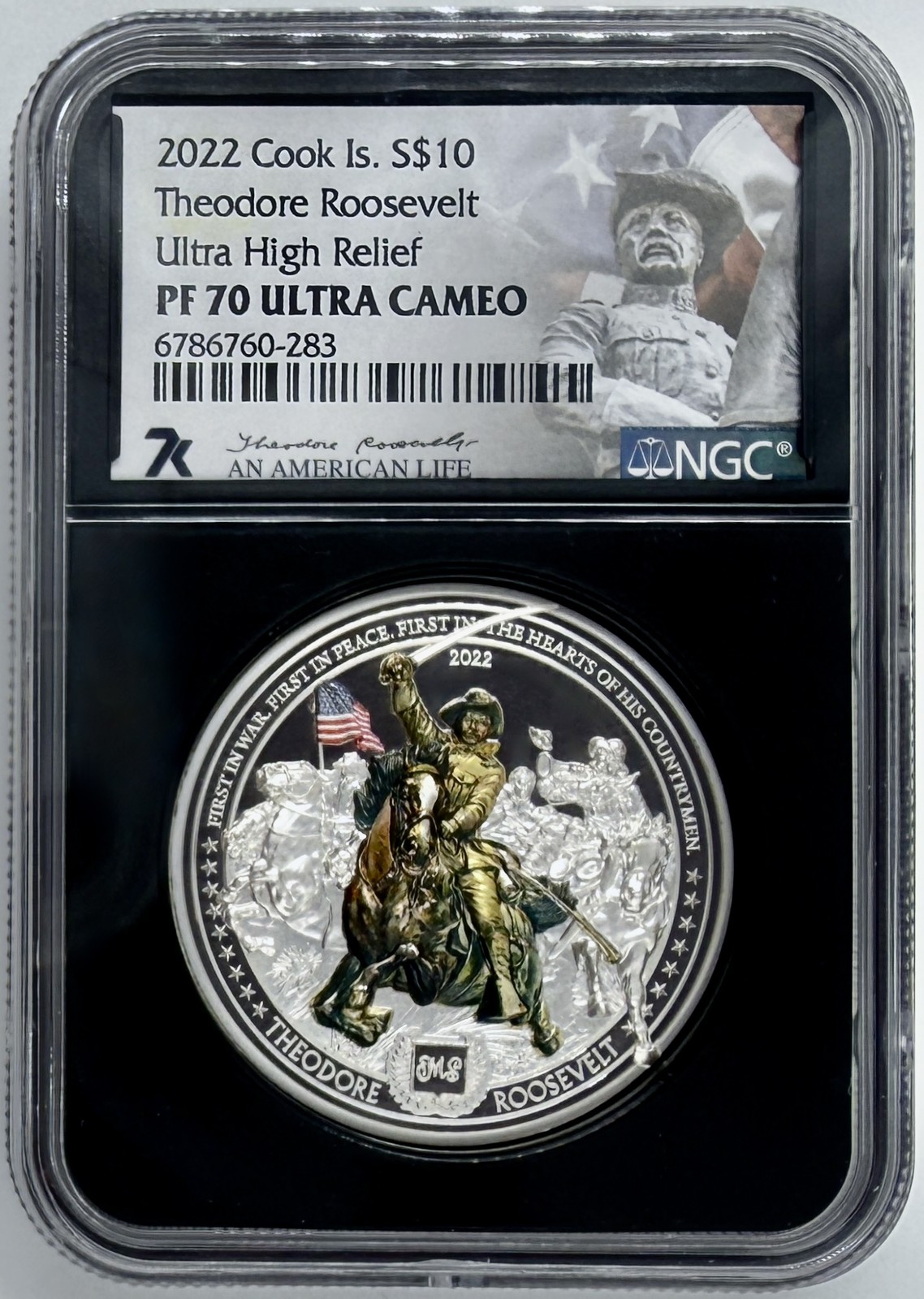 2022-cook-islands-s10-theodore-roosevelt-2-oz-silver-coin-ngc-pf70-ultra-cameo