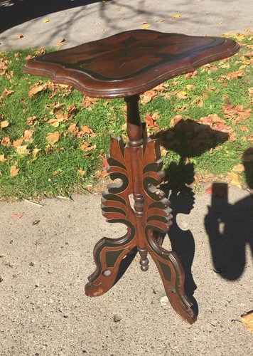 Antique Victorian Eastlake Carved Walnut 31