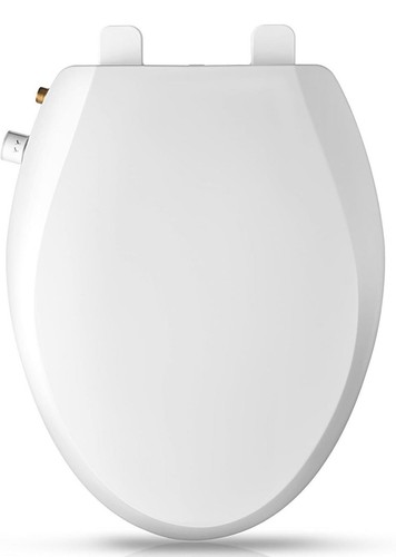 Elongated Bidet Toilet Seat with Quiet-Close, Non-Electric Bidet Toilet Seat...