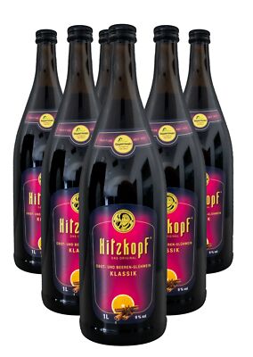 Hitzkopf Klassik Glühwein 9 % vol 6 x 1l Flasche