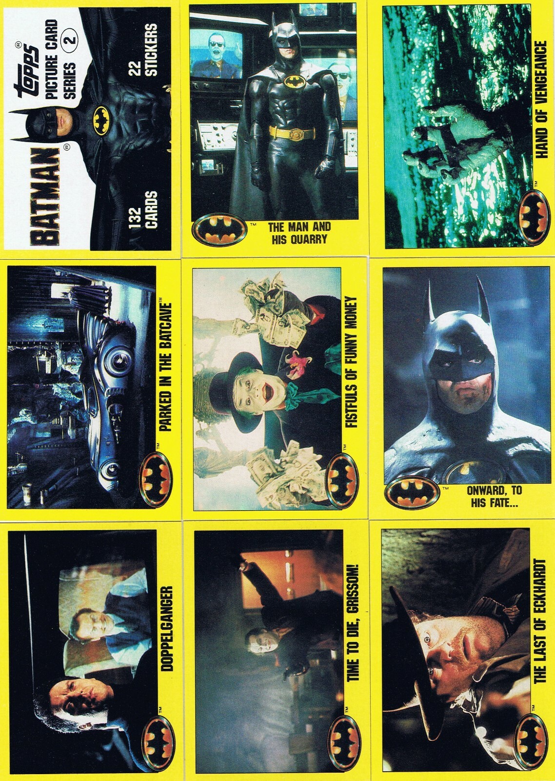 Batman Movie Series 2 (#133-264)by Topps in 1989. Single Batman Movie Series 2 (#133-264)by Topps in 1989. Single