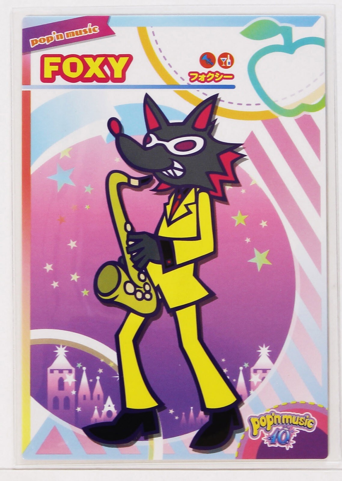 Pop'n Music Card Foxy PN23N014 KONAMI Japan Game Character