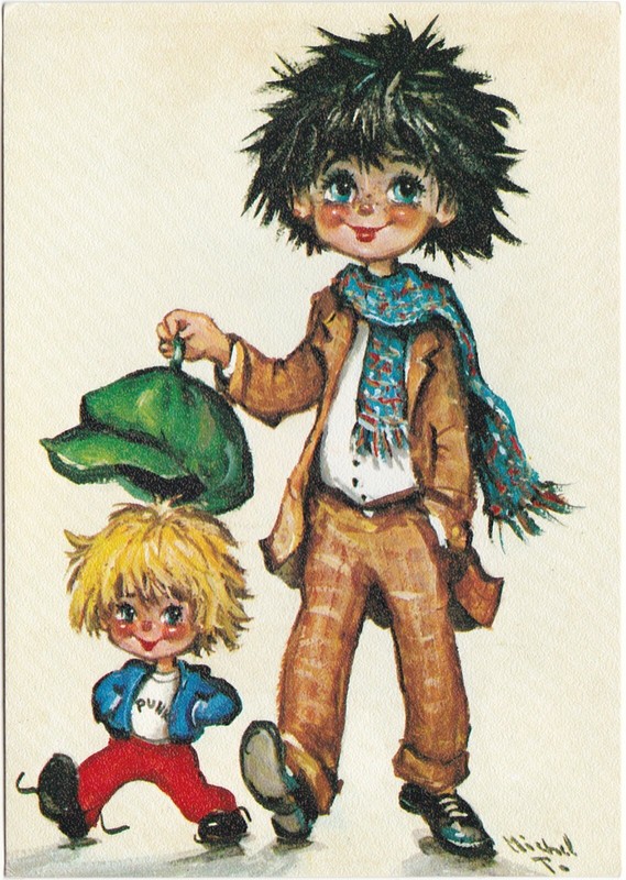 G953 Illustration Signee Michel Thomas - Gamins - Deux Copains NÂ°49