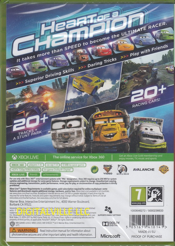 cars 3 driven to win xbox 360