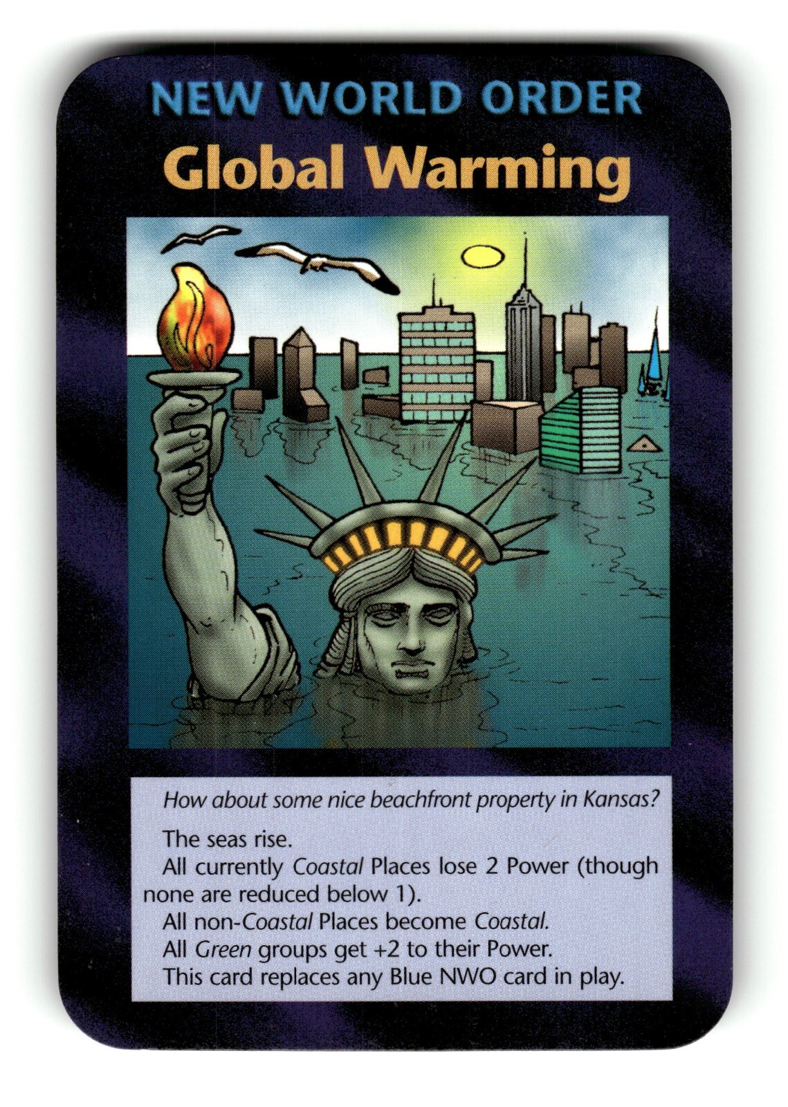 NWO: Global Warming Card INWO Illuminati New World Order