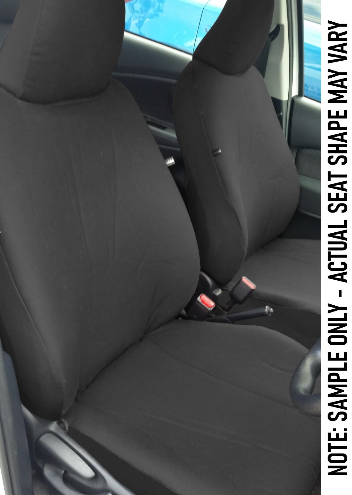 Black Canvas Seat Covers for Isuzu DMAX (DMAX) Single Cab 07/2020