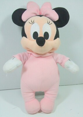 Authentic Disney Parks Babies Baby Minnie Mouse Pink Stuffed Animal Plush 12inch