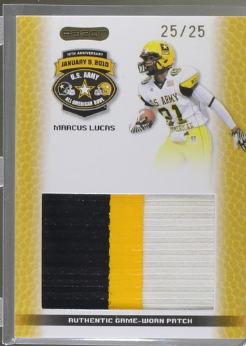 2010 Razor U.S. Army All-American Bowl Marcus Lucas #PT-ML2