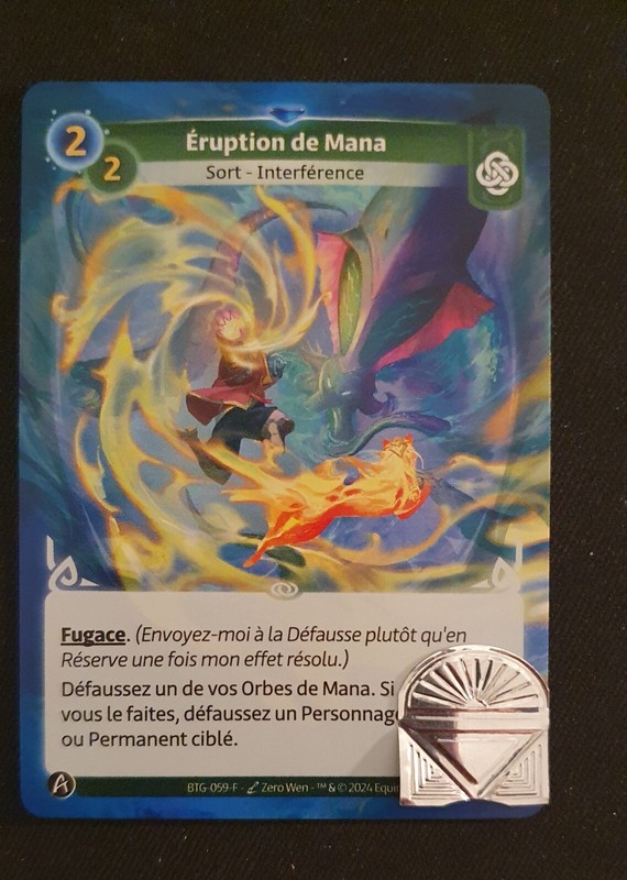 Carte Altered Tcg - Muna - Rare - Eruption De Mana Btg-059-F â Ã©Dition Ks - Fr