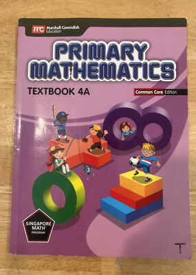 Primary Mathematics 4A Textbook by Singapore Math Marshal Cavendish