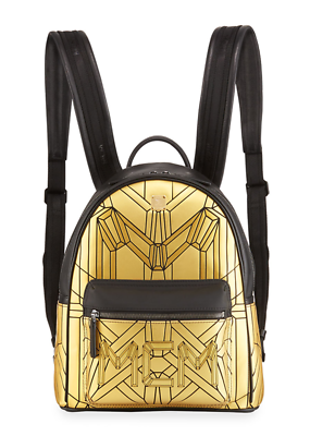 Metallic mcm hotsell bag