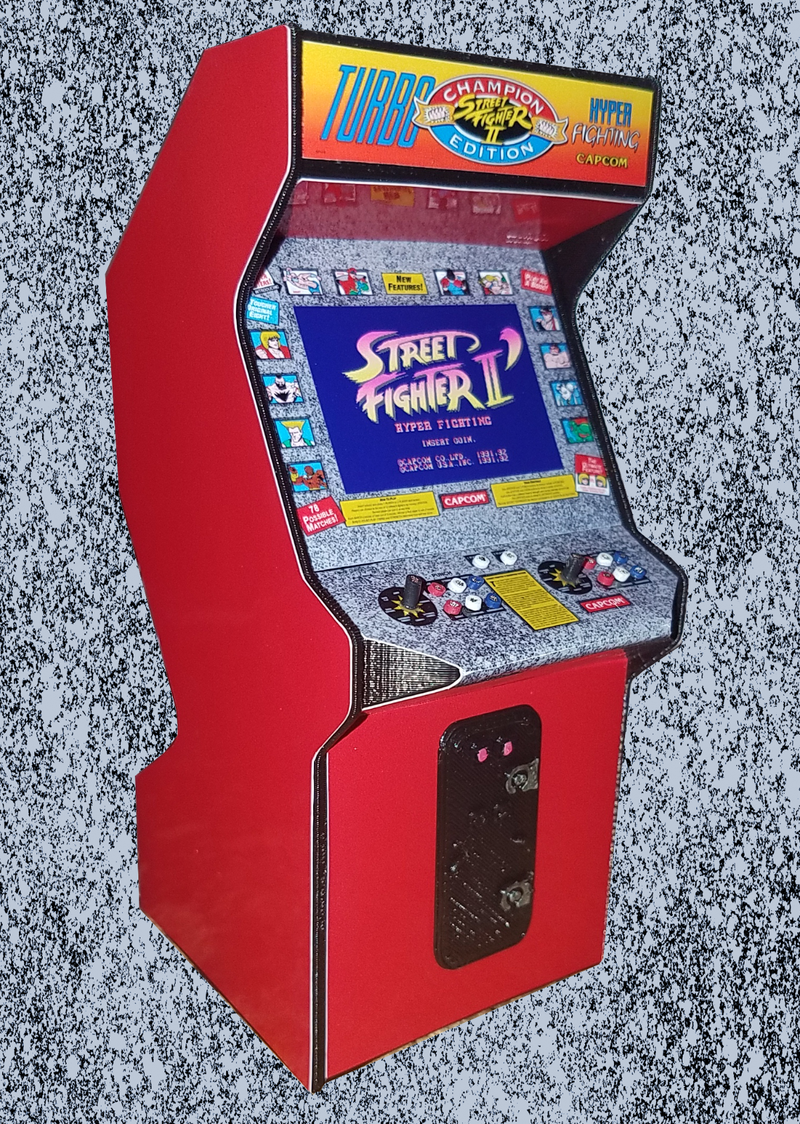 Mini Street Fighter 2 Turbo Hyper Figthing Arcade Cabinet Replica