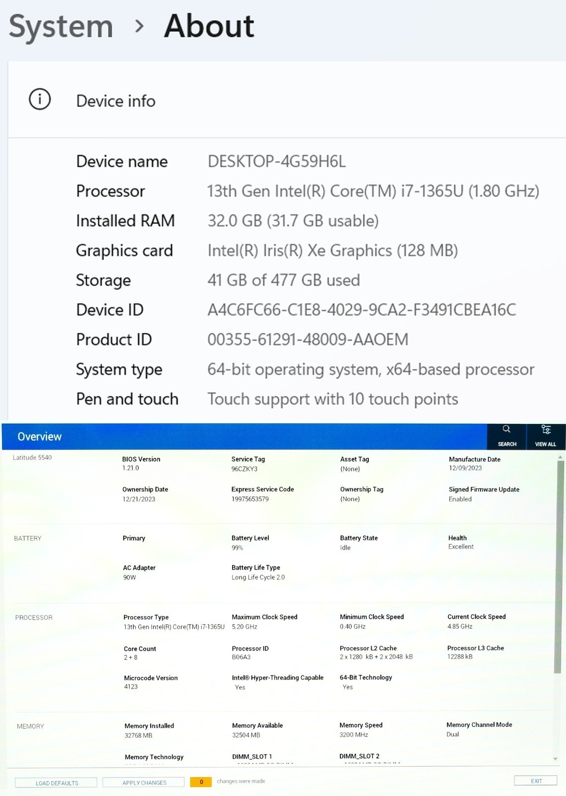 Dell Latitude 5540 15.6" Touch i7-1365U 32GB 512GB SSD Win11 Pro - Thumbnail 17