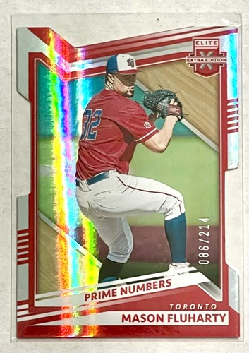 2022 Panini Elite Extra Edition Baseball Mason Fluharty Prime