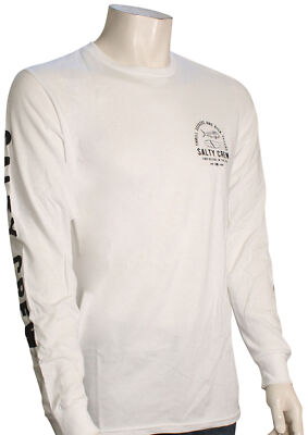 Футболка Salty Crew Lateral Line LS — белая — новинка