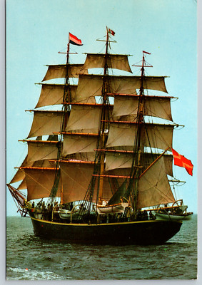 Roy Rotterdam Stage Denemarken Gebouwd 1935 Bij Werf Vaertt Vintage Postcard