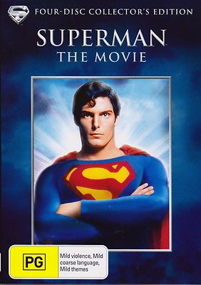 Superman-The Movie DVD 4-Disc Set-Christopher Reeve-Gene Hackman-Marlon Brando
