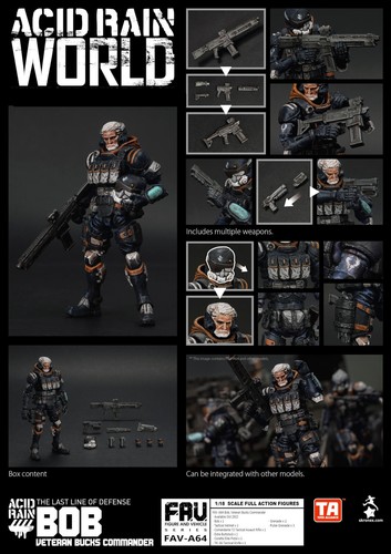 激レア  Da alliance fake outa towners TOYS ALLIANCE x Acid Rain FAV-A64 Bob, erfahrener Kommandant