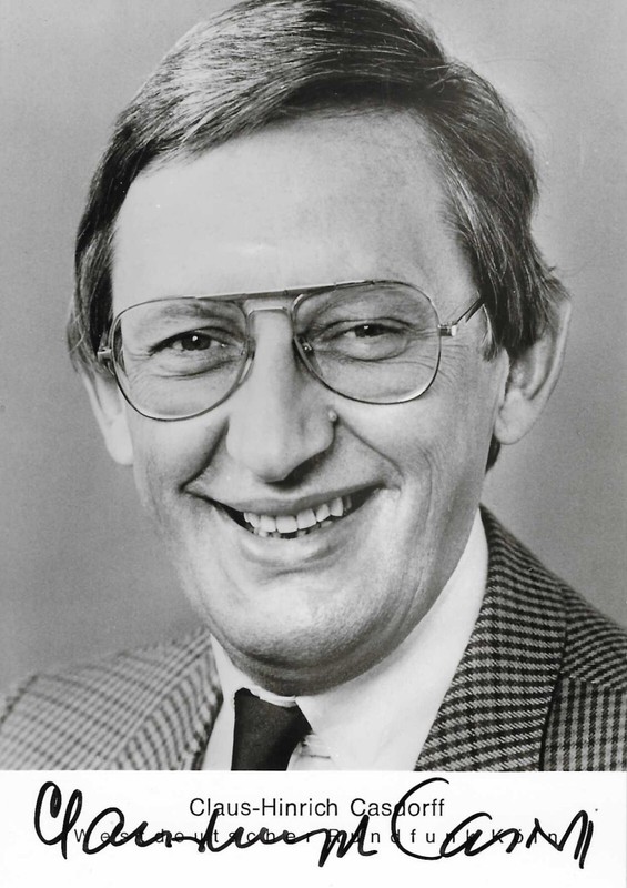 Claus-Hinrich Casdorff - Original Signierte Autogrammkarte - Top !!!