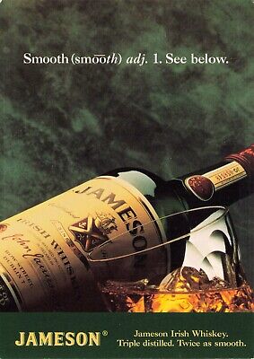 Jameson Irish Whiskey Vintage Ad Postcard Unposted