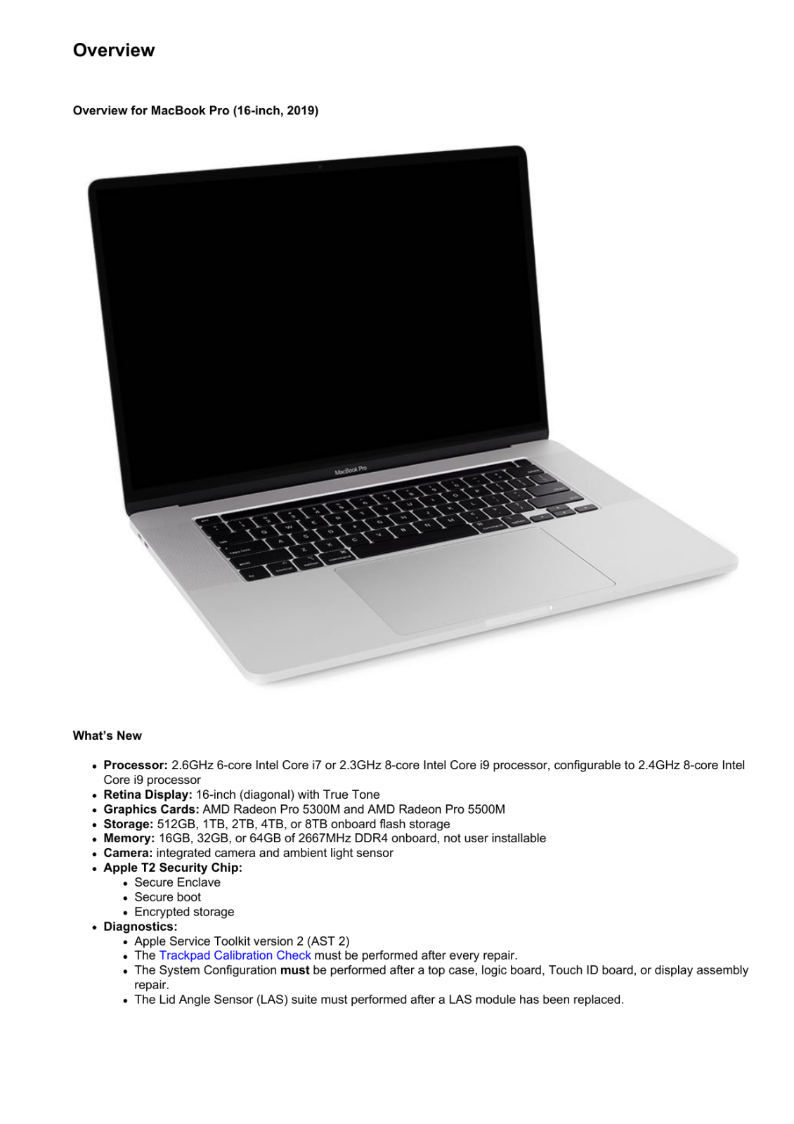 Apple MacBook Pro 16-inch 2019 Technician Service Guide | eBay Apple MacBook Pro 16-inch 2019 Technician Service Guide | eBay