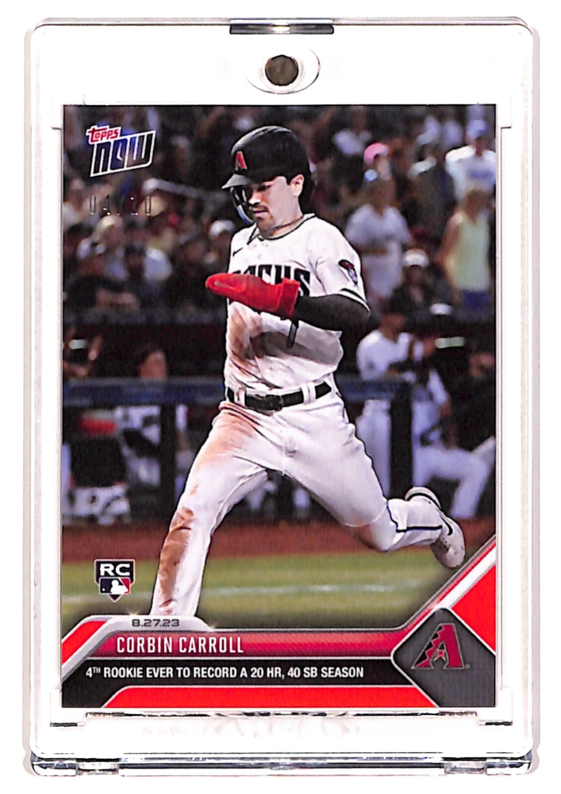 コービン・キャロル Corbin Carroll 2023 Topps Now Corbin Carroll Rookie RED PARALLEL /10 SSP