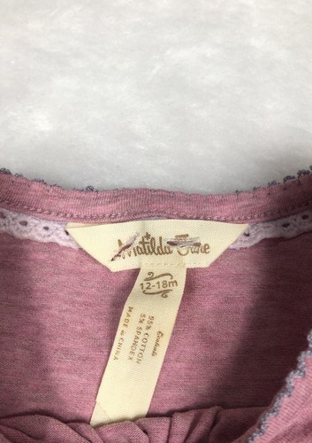 MATILDA JANE MJC Shirt Long Sleeve Ruffle 12 - 18 Months Cotton Blend Layering