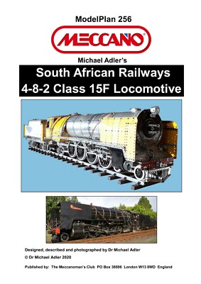 Meccano Model Plan - South African Railways  4-8-2 Class 15F Locomotive