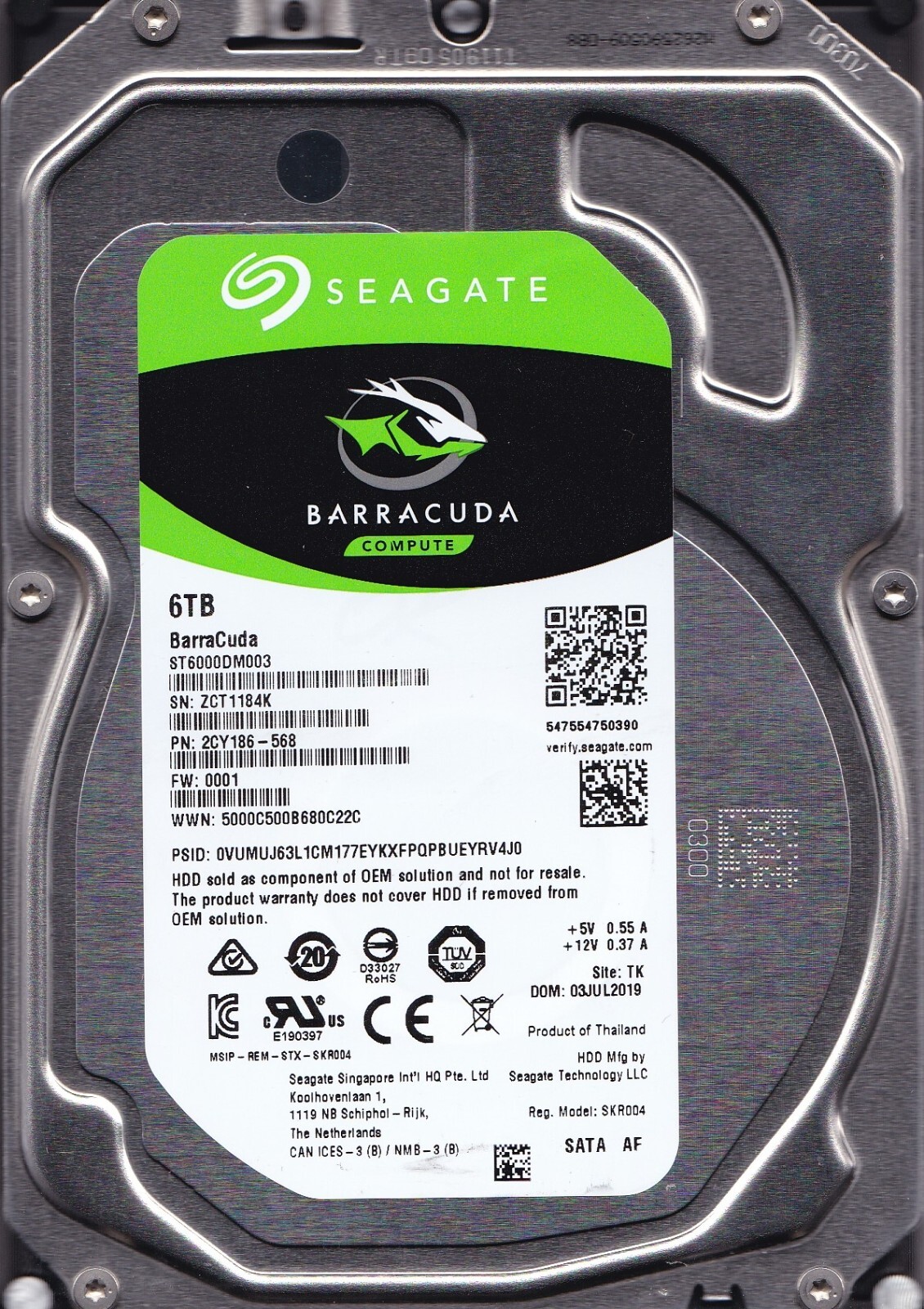 Seagate HDD 6TB ST6000DM003